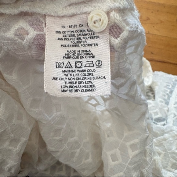 Anthropologie HD In Paris White Hi-Lo Tank Size Large - Picture 6 of 7